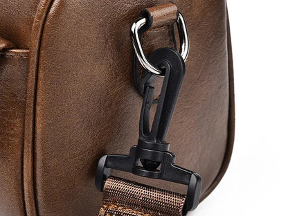Stylish men's crossbody bag with large capacity, water-resistant and wear-resistant design for everyday use