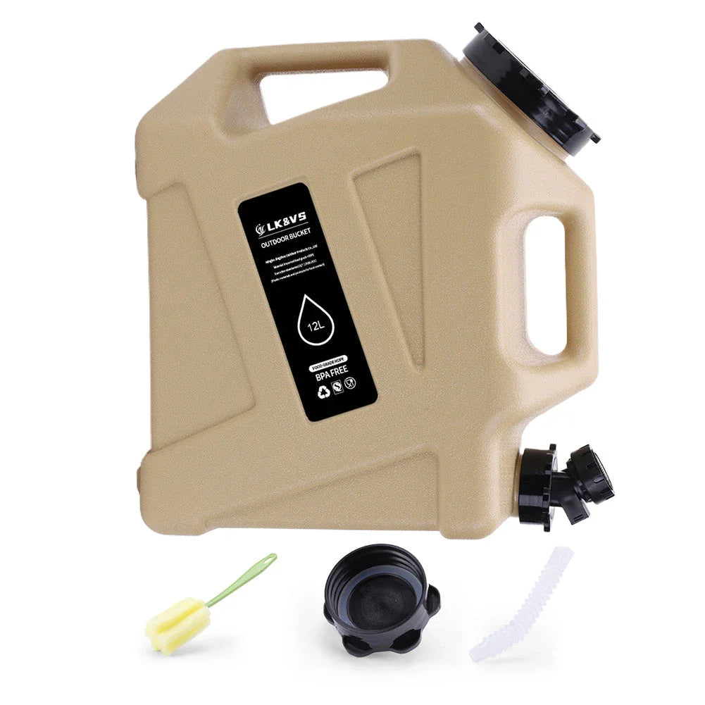12L Portable Emergency Water Dispenser for Camping, Road Trips, and Outdoor Adventures