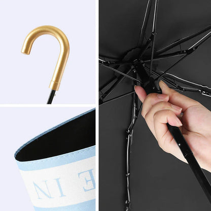 Compact Folding UV Parasol - Lightweight, Waterproof, and UV-Resistant Umbrella for Rain and Sun Protection