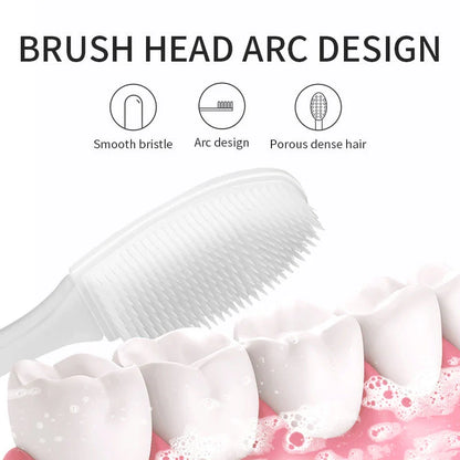Luxuriously Soft Nano Silicone Toothbrush in vibrant colors for sensitive oral care