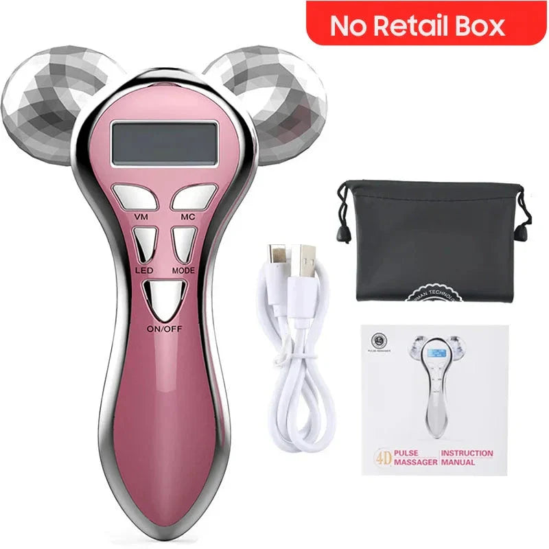 4D Microcurrent Face & Body Lifting Massager for skin tightening, wrinkle reduction, and body contouring