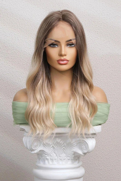Premium 24-inch long wave lace front wig with 150% density, featuring a natural-looking lace front and elegant waves for a head-turning look.