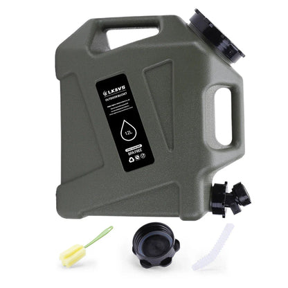 12L Portable Emergency Water Dispenser for Camping, Road Trips, and Outdoor Adventures