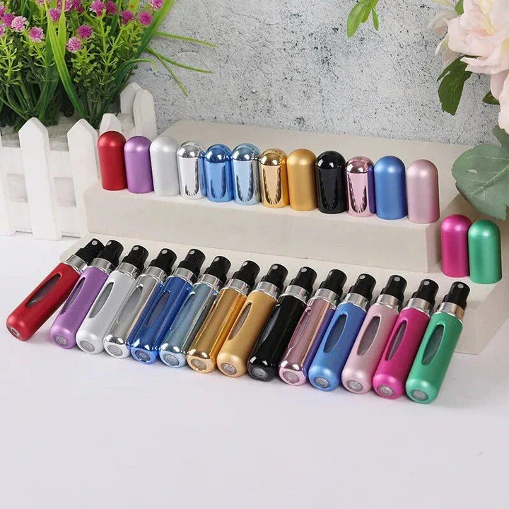 Hhomeenjoy Compact & Stylish Portable Perfume Atomizer - Travel-Friendly Mini Aluminum Spray Bottle