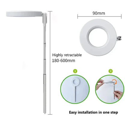 Adjustable LED Angel Ring Grow Light with Timer for Indoor Plants