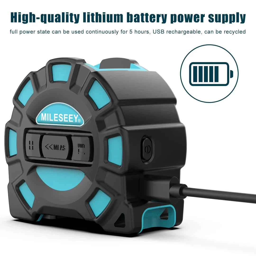 40M 2-in-1 Digital Laser Tape Measure and Rangefinder - Precision Measurement Tool for Home, Construction, and DIY Projects