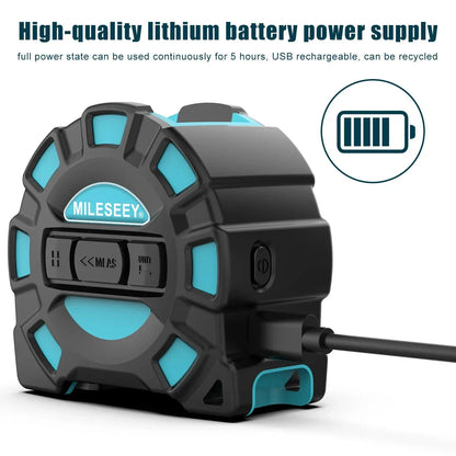 40M 2-in-1 Digital Laser Tape Measure and Rangefinder - Precision Measurement Tool for Home, Construction, and DIY Projects