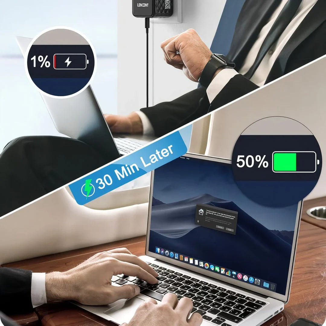 120W GaN Fast Charger with Multi-Region Travel Adapter for phones, tablets, and laptops