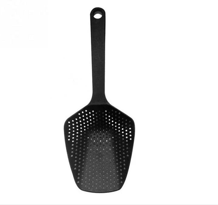 Eco-Friendly Lightweight Nylon Collapsible Strainer in Black, Green, and Blue colors