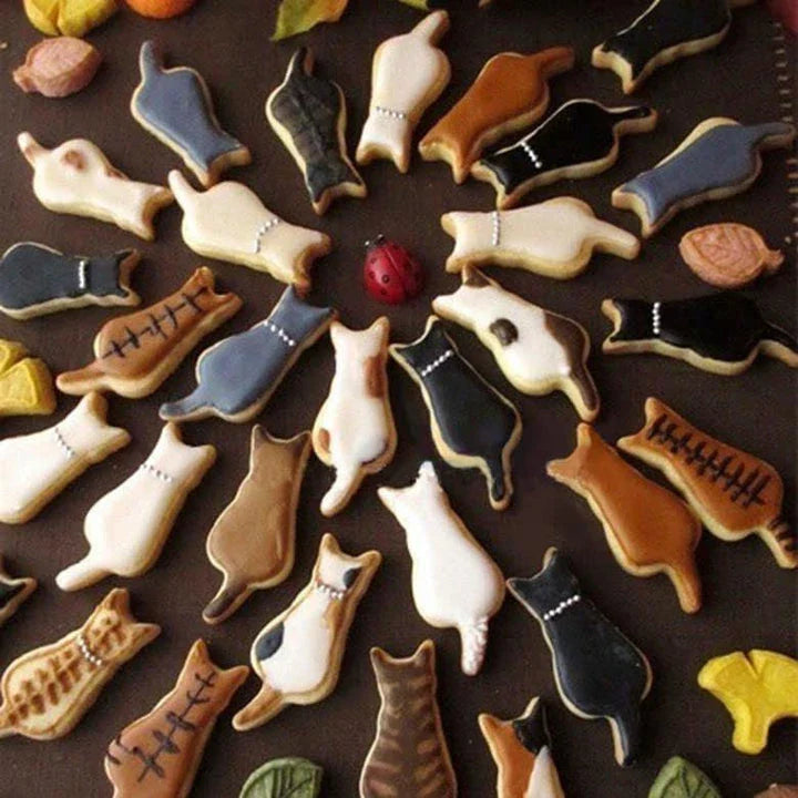Lovely cat-shaped eco-friendly stainless steel cookie cutter for baking whimsical and adorable treats