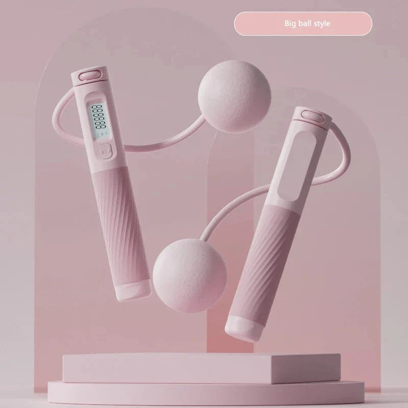 Trendha Cordless Jump Rope with Smart Fitness Tracking - Workout Companion with Digital Counter, Adjustable Intensity, and Quiet Design