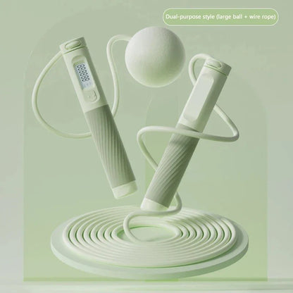 Trendha Cordless Jump Rope with Smart Fitness Tracking - Workout Companion with Digital Counter, Adjustable Intensity, and Quiet Design