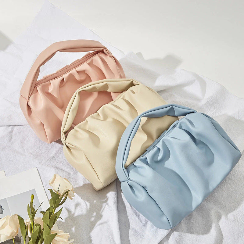 Hhomeenjoy Elegant and Spacious PU Leather Cosmetic Bag for Effortless Organization