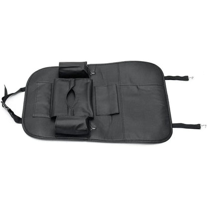 Luxury multi-pocket leather car back seat organizer in various colors for improved organization and style in your vehicle