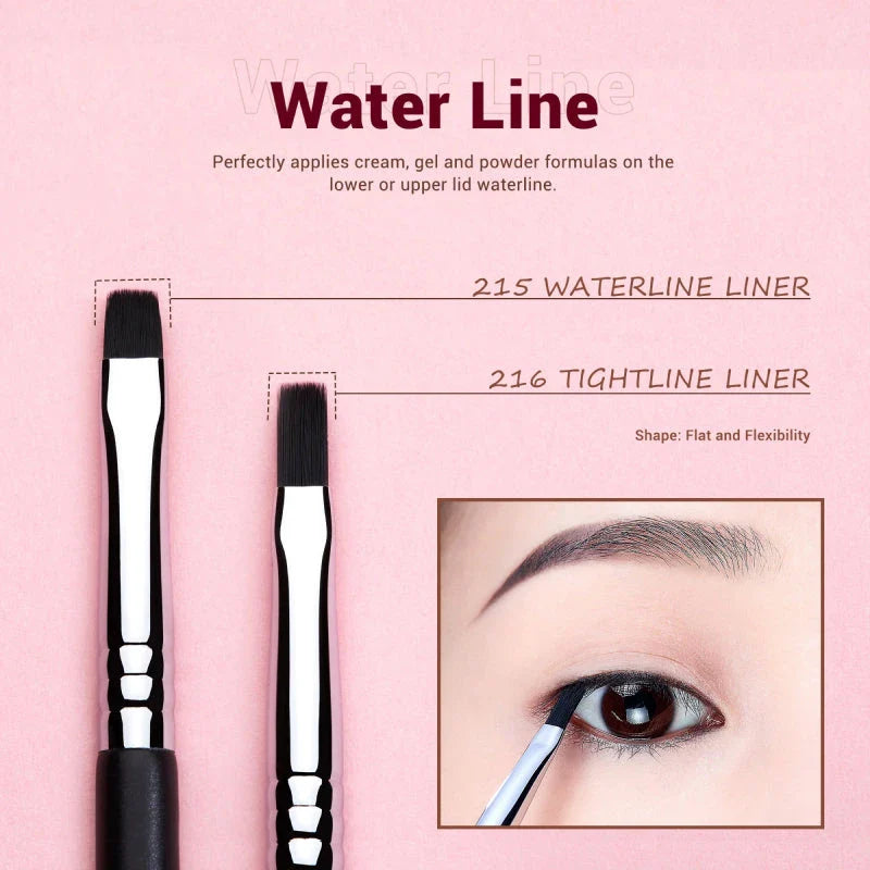11-Piece Precision Eyeliner Brush Set with Diverse Brushes for Flawless Eye Makeup Application
