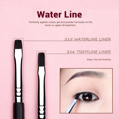 11-Piece Precision Eyeliner Brush Set with Diverse Brushes for Flawless Eye Makeup Application