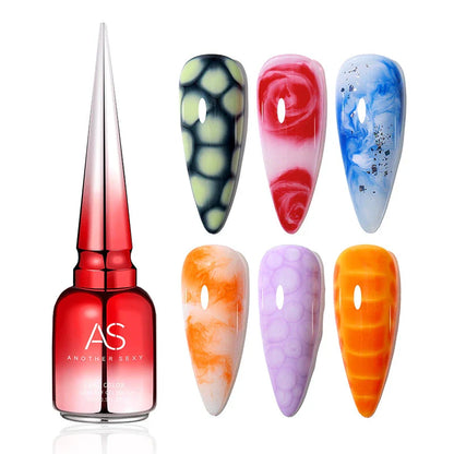 Clear Blooming Gel Polish - A 15ml UV LED soak-off nail art polish that creates mesmerizing marble effects for your nails