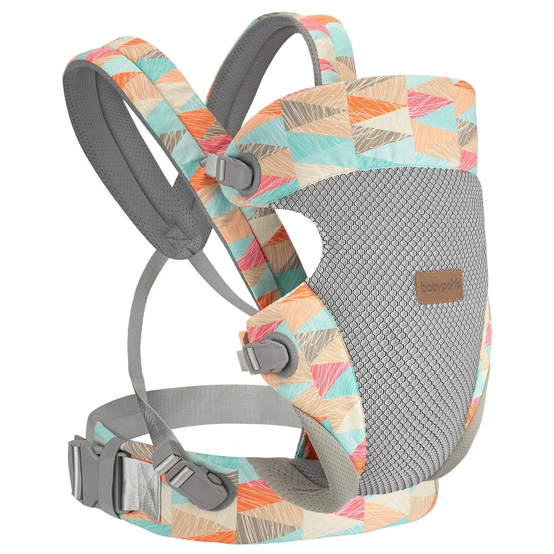Premium Newborn Baby Carrier with Ergonomic Support, Versatile 3-in-1 Design, and Breathable Cotton Fabric