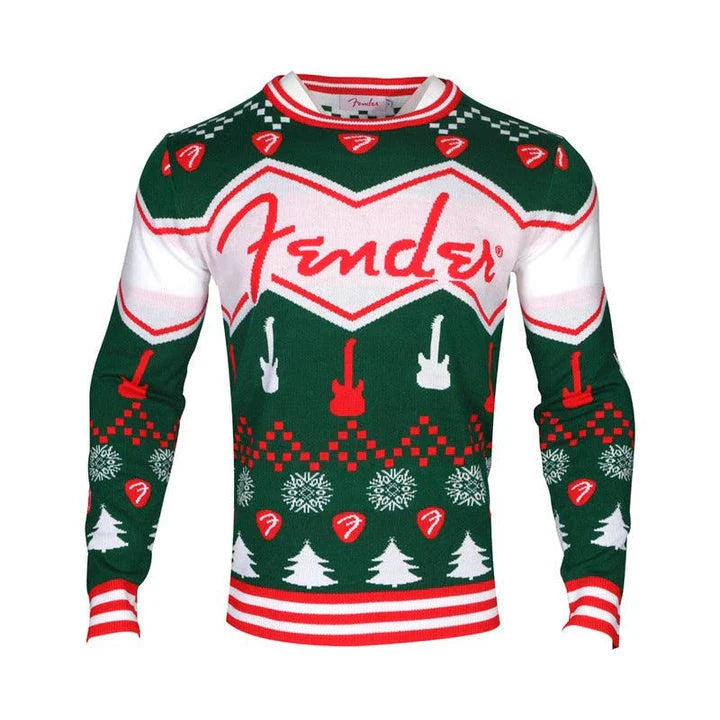 Stylish men's round neck Christmas sweater in various festive colors