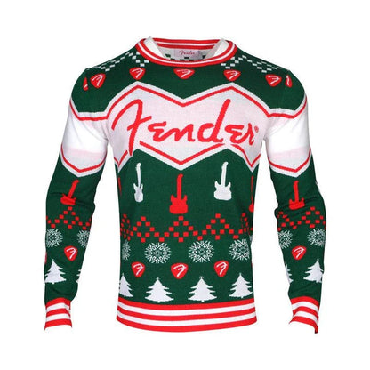 Stylish men's round neck Christmas sweater in various festive colors