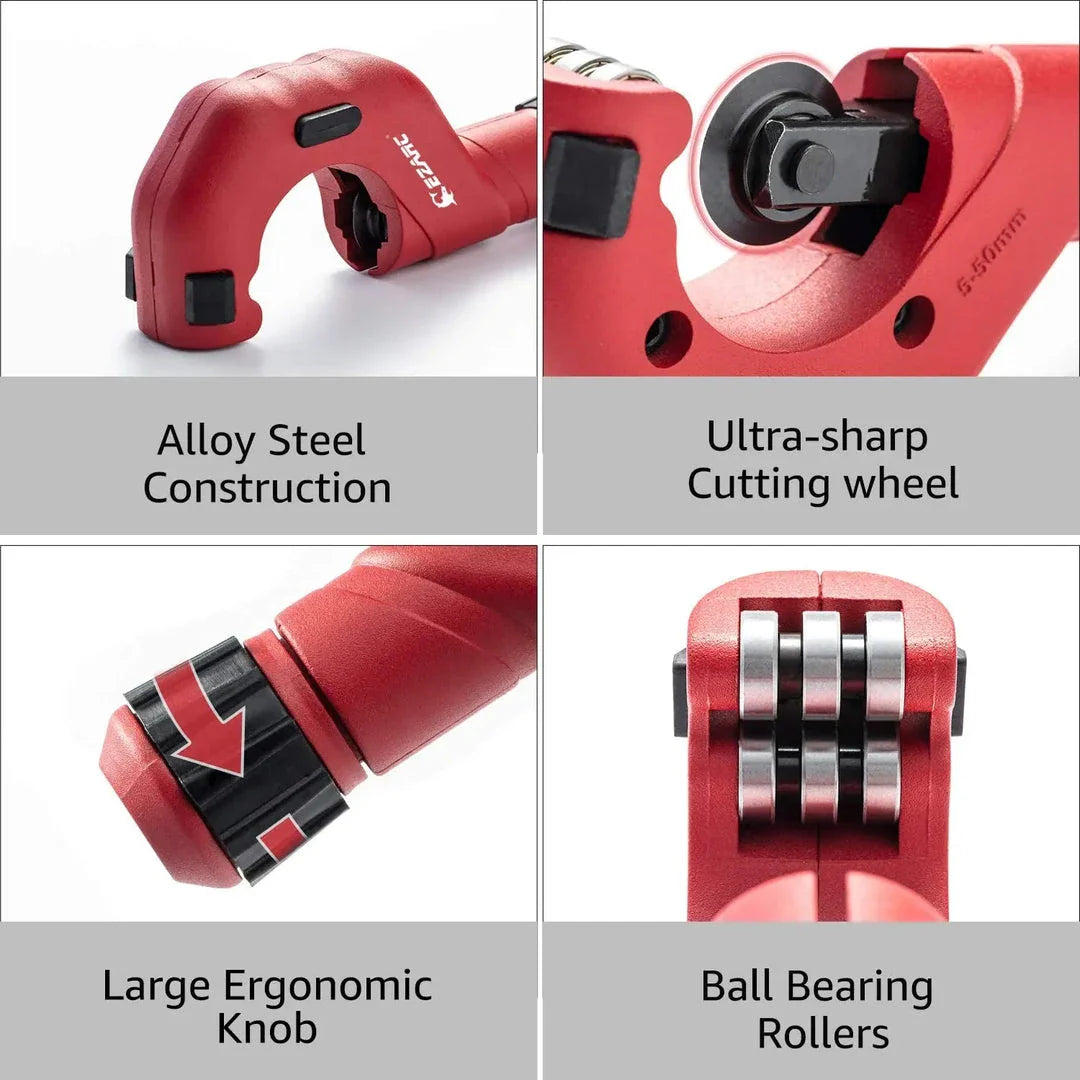 Heavy-Duty Pipe Cutter Set with Compact Tube Trimmer for Cutting a Variety of Materials