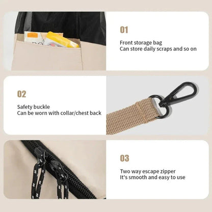 Breathable canvas lightweight backpack for cats and small dogs to accompany owners on outdoor adventures and travels