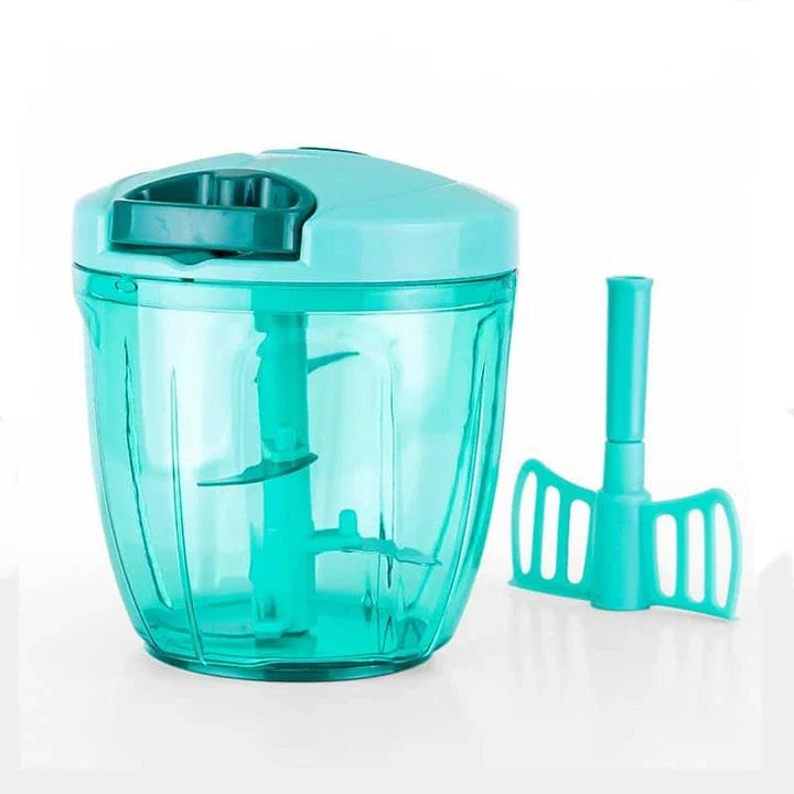 Stainless steel food chopper with 3-cup capacity for effortless meal prep