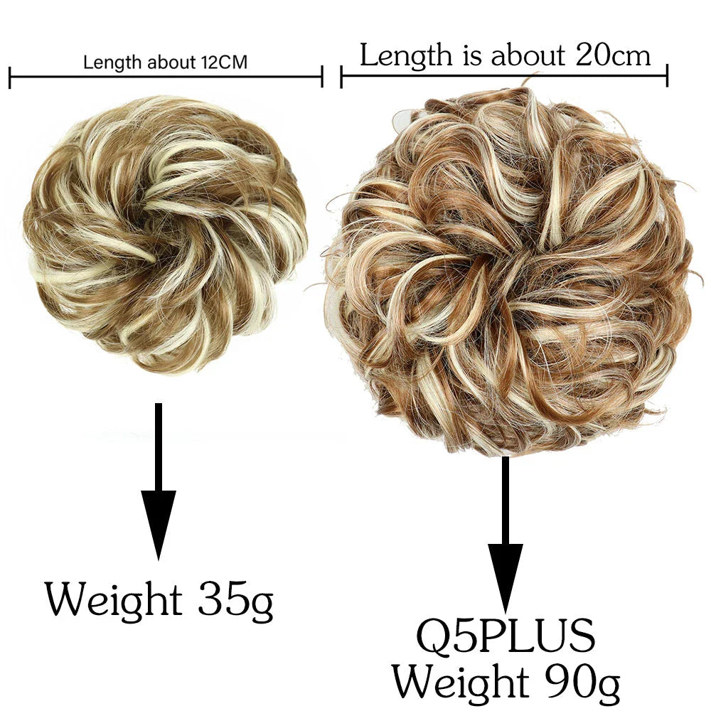 Messy Chignon Donut Hair Bun Pad - Effortless Elegance Hair Accessory for Stylish Buns