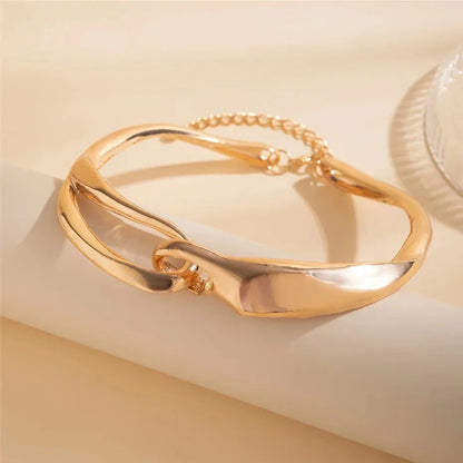 Exaggerated chunky heavy metal torques choker necklace in gold, silver, and mix color options