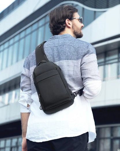 Premium Waterproof Crossbody Bag for Men - Functional Oxford Fabric Design