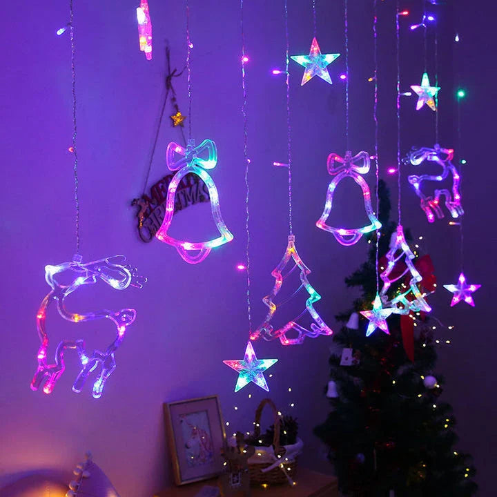 A Christmas decoration pendant night light with warm, cozy lighting and a festive design.