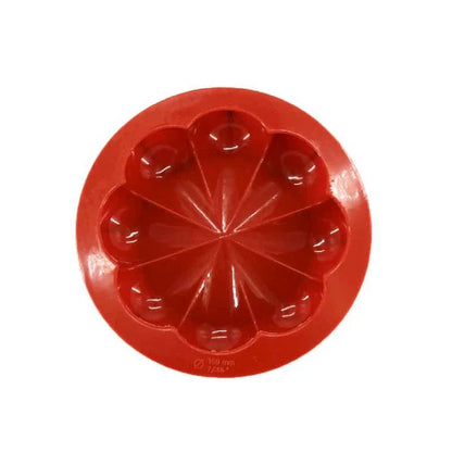 Silicone Flower Cake Mold in various colors, with a durable and eco-friendly design for convenient baking