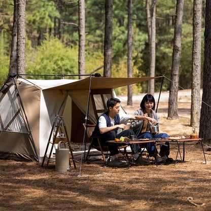 Automatic A-Type 4-Person Outdoor Camping Tent with Quick Setup, Weatherproof Materials, and Ample Space