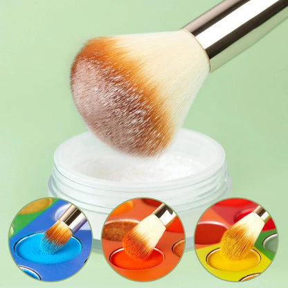 25-piece bamboo makeup brush set with soft synthetic bristles for flawless foundation, eyeshadow, and contouring application