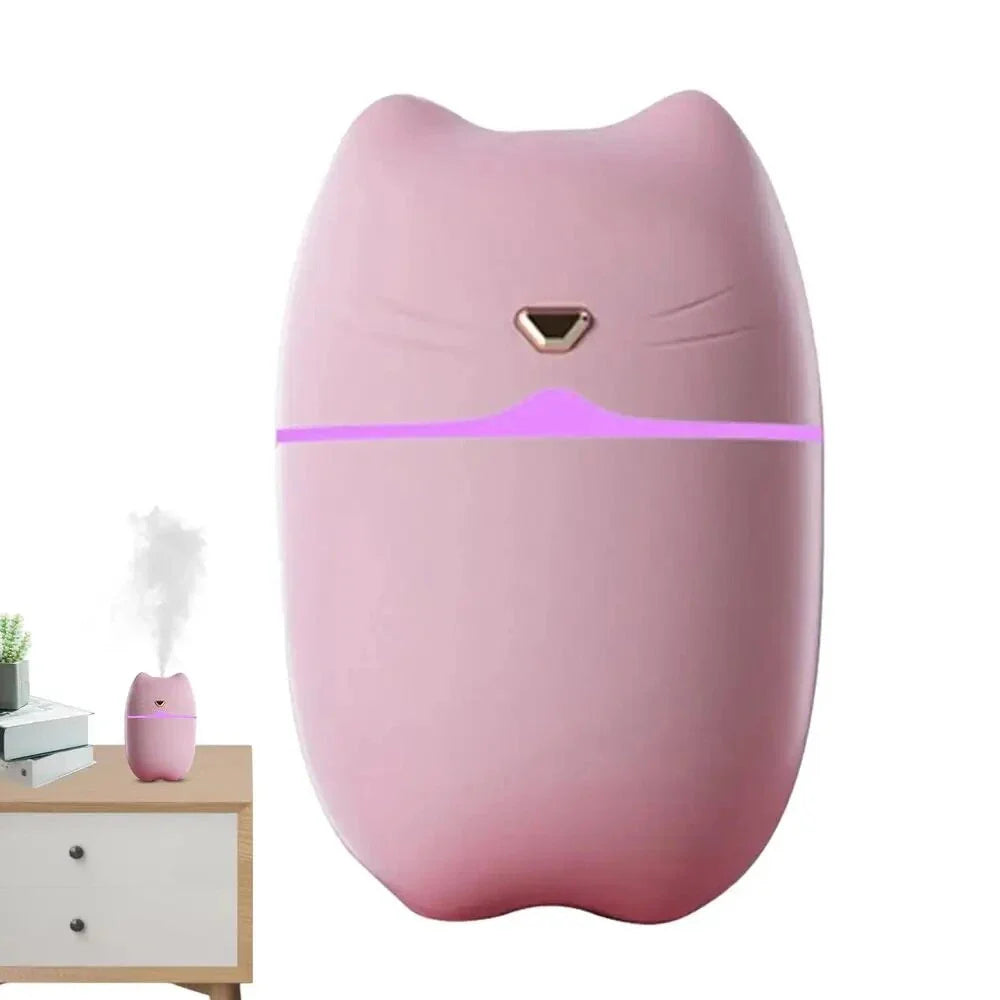 Compact and ultra-quiet car humidifier with large 260ml water tank, efficient mist output, and aromatherapy function for a serene driving experience