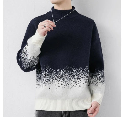 Cozy velvet sweater in sand brown color, featuring a soft, velvety texture and thick, insulating fabric for warmth and style.