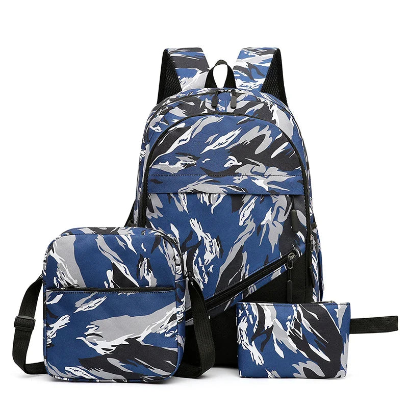Stylish camouflage backpack with multiple pockets for versatile everyday carry
