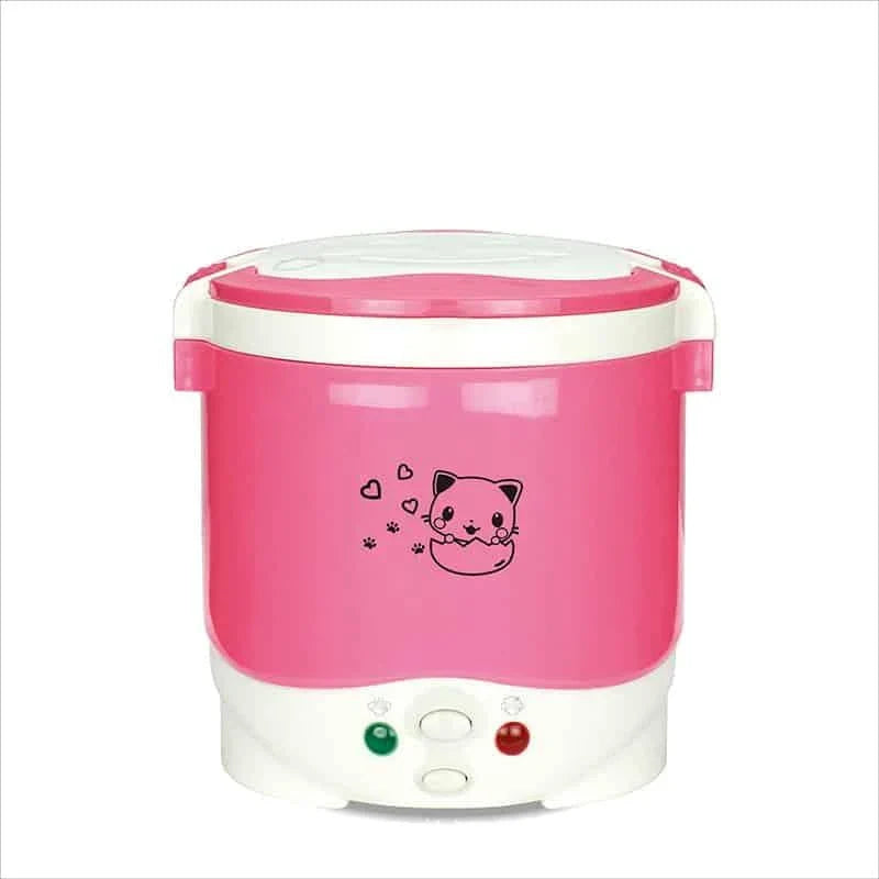 Versatile electric mini cooker with various color options for convenient home cooking and meal preparation