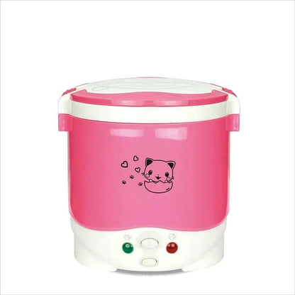 Versatile electric mini cooker with various color options for convenient home cooking and meal preparation