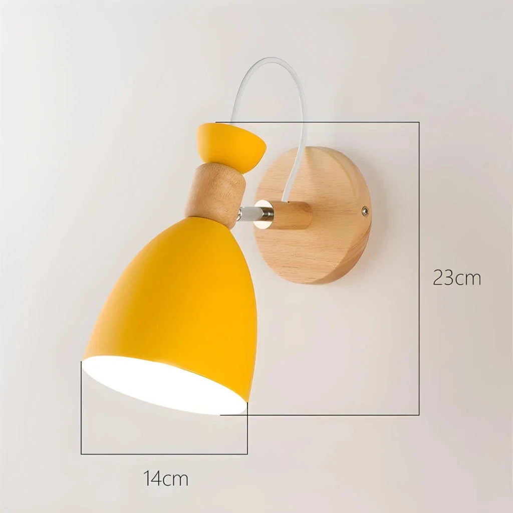 Nordic Minimalist LED Wall Lamp with Macaron-inspired color and modern, minimalist design