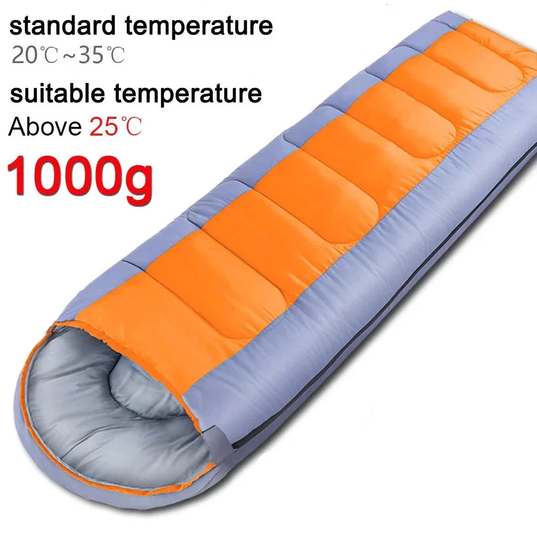 Lightweight Waterproof Envelope Sleeping Bag with Durable Terylene Fabric and Fleece Lining for Outdoor Adventures