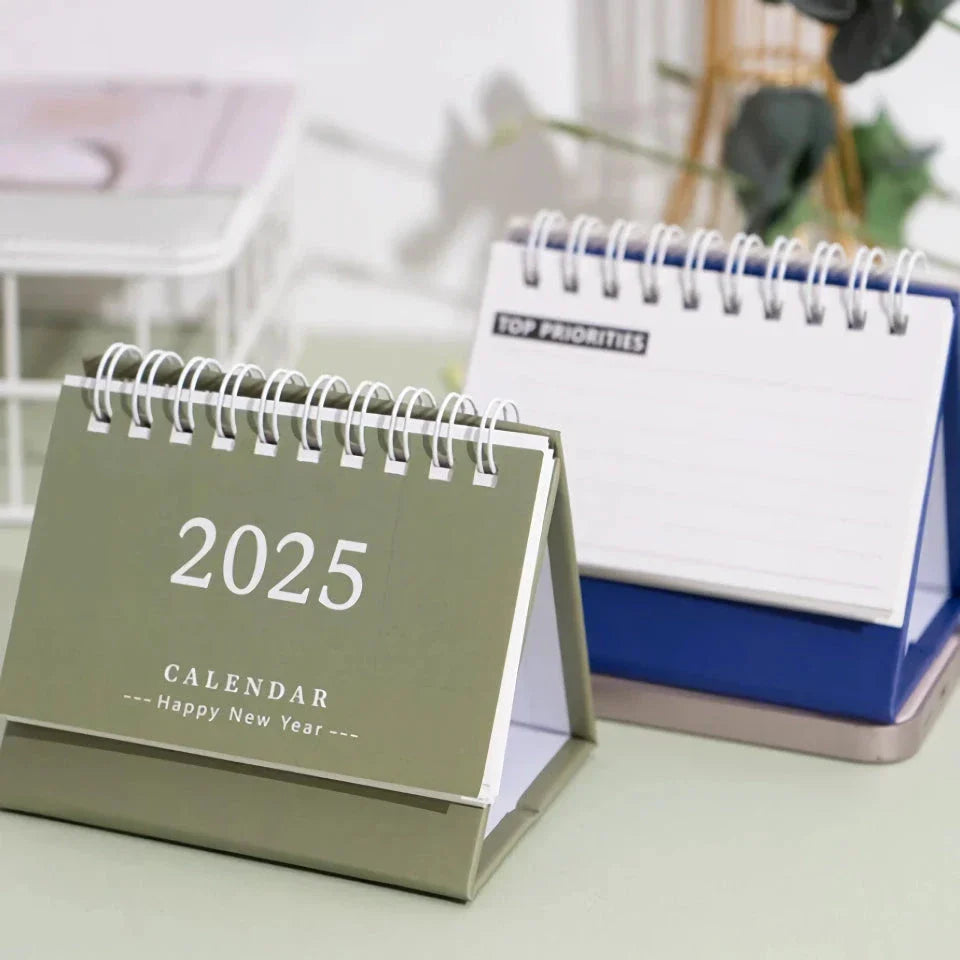 Charming desk calendar with kawaii design, perfect for organizing schedules and to-do lists