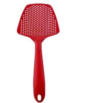 Eco-Friendly Lightweight Nylon Collapsible Strainer in Black, Green, and Blue colors