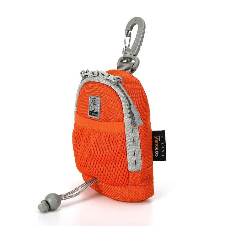 Convenient 2-in-1 Poop Bag Holder and Treat Pouch for Dog Walks, Made of Durable Waterproof Fabric with Hands-Free Design