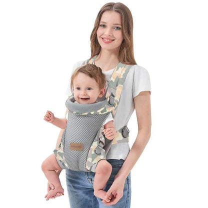 Premium Newborn Baby Carrier with Ergonomic Support, Versatile 3-in-1 Design, and Breathable Cotton Fabric