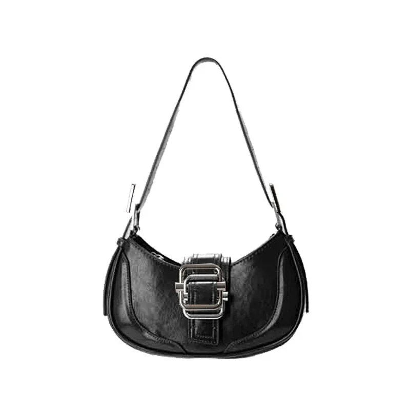 Chic Leather Half Moon Shoulder Hobo Bag - Premium Quality Luxury Handbag with Durable Faux Fur and PU Leather Construction