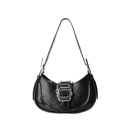 Chic Leather Half Moon Shoulder Hobo Bag - Premium Quality Luxury Handbag with Durable Faux Fur and PU Leather Construction