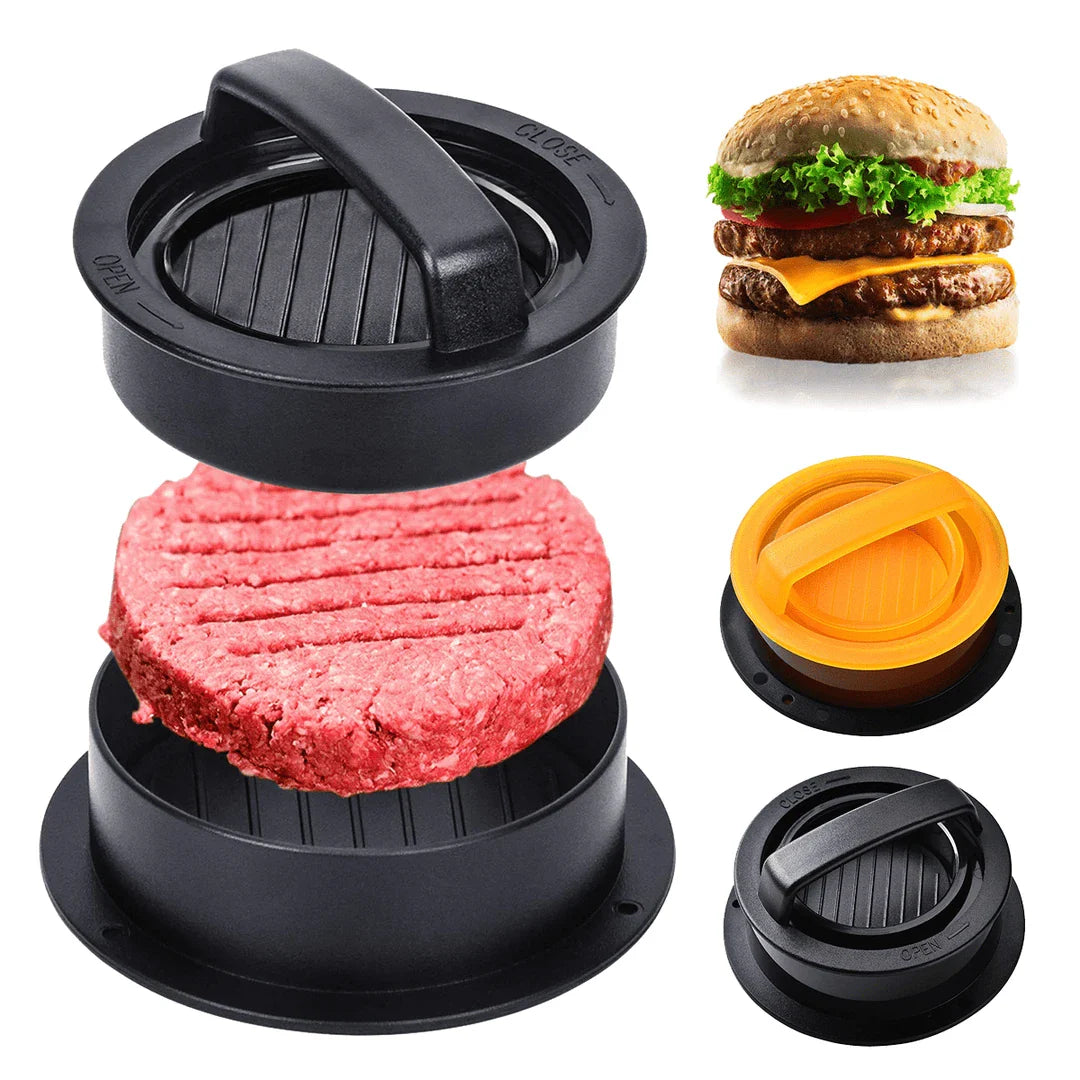 Deluxe Non-Stick Stuffed Burger Press Patty Maker for crafting gourmet burgers at home