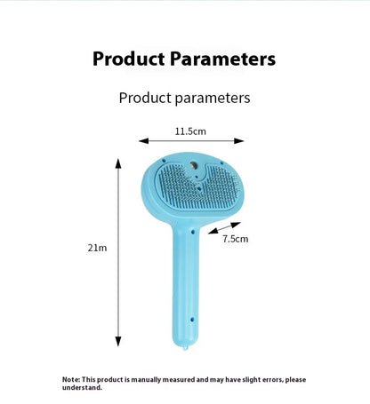 Rechargeable Pet Hair Removal Comb with Spray Cleaner - Effortlessly remove stubborn pet hair and keep your furry friend's coat fresh and healthy.