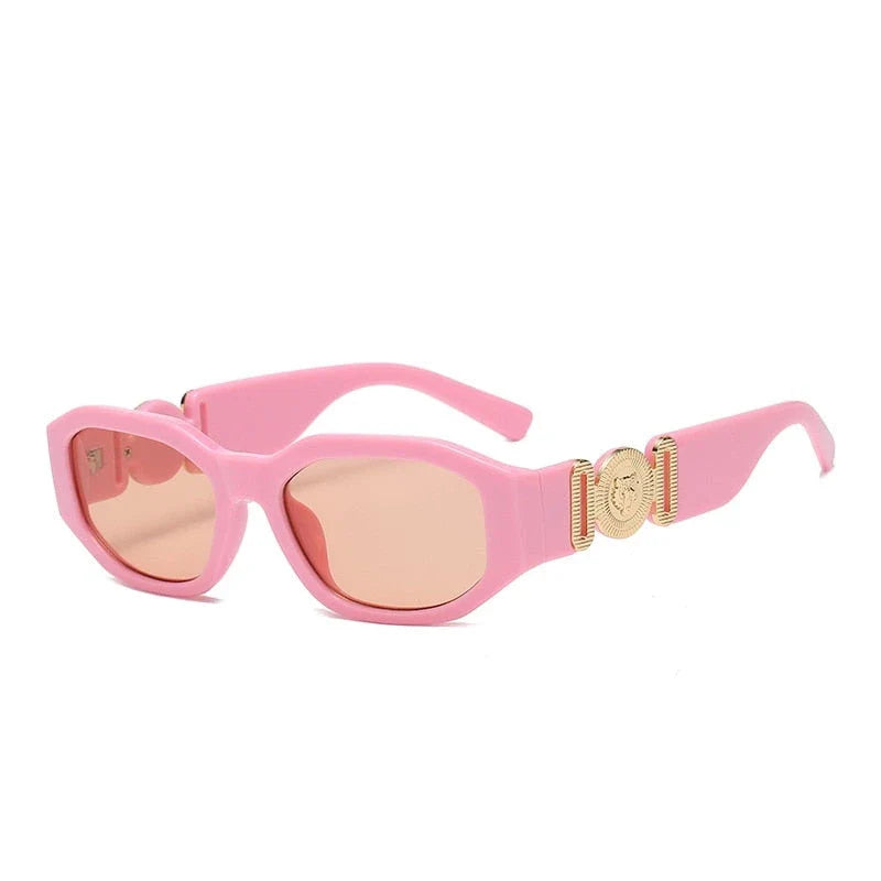 Chic Rectangle UV400 Sunglasses with Polycarbonate Frame and Anti-Reflective Gradient Lenses for Stylish Eye Protection